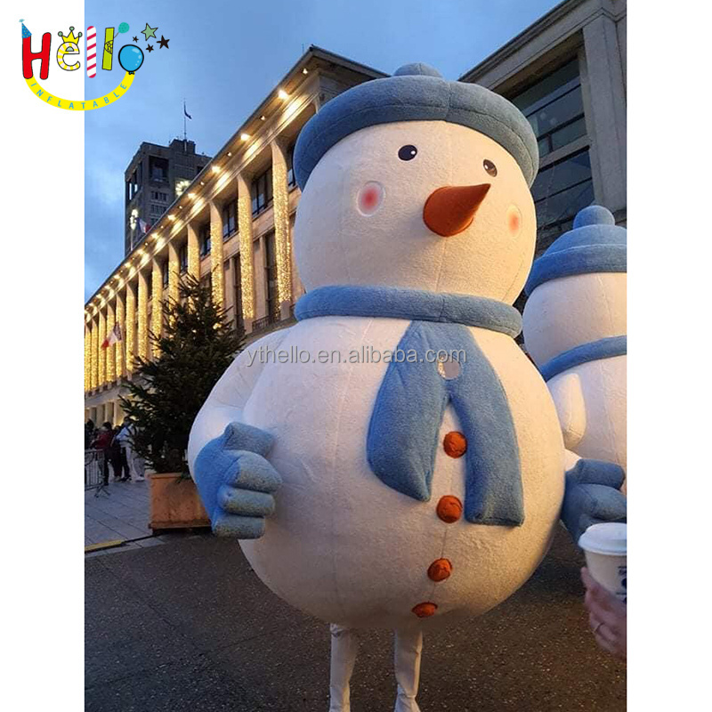 Inflatable Christmas snowman costumes customized giant mascot costume inflatable snowman costume