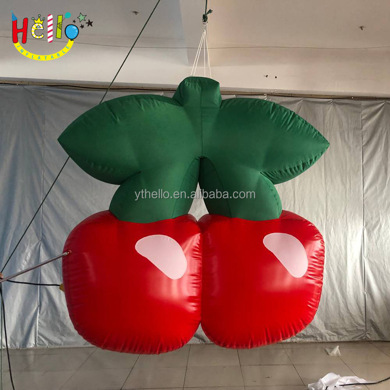 High Quality Advertising Inflatable Fruits Model Event Decoration Inflatable Cherry