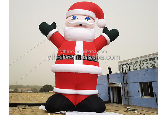 Xmas Patio Garden decorations inflatable christmas outside big size santa claus inflable