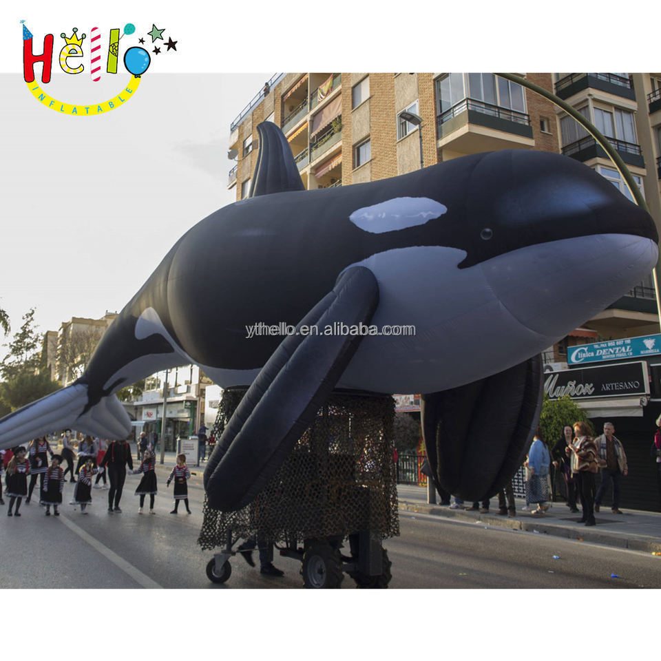 Custom Animal Model Huge Whale Parade Balloon Orca Inflatable