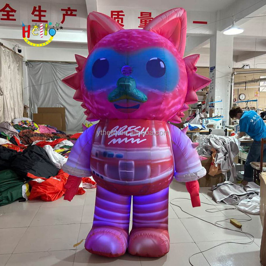 Hot Sale Inflatable Walking Costume Inflatable Fox Costume With Led Light