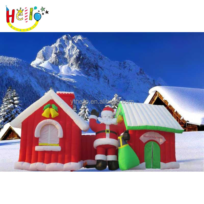 inflatable Camping Tent Hire Inflatable Christmas House Customize Inflatable Santa Grotto