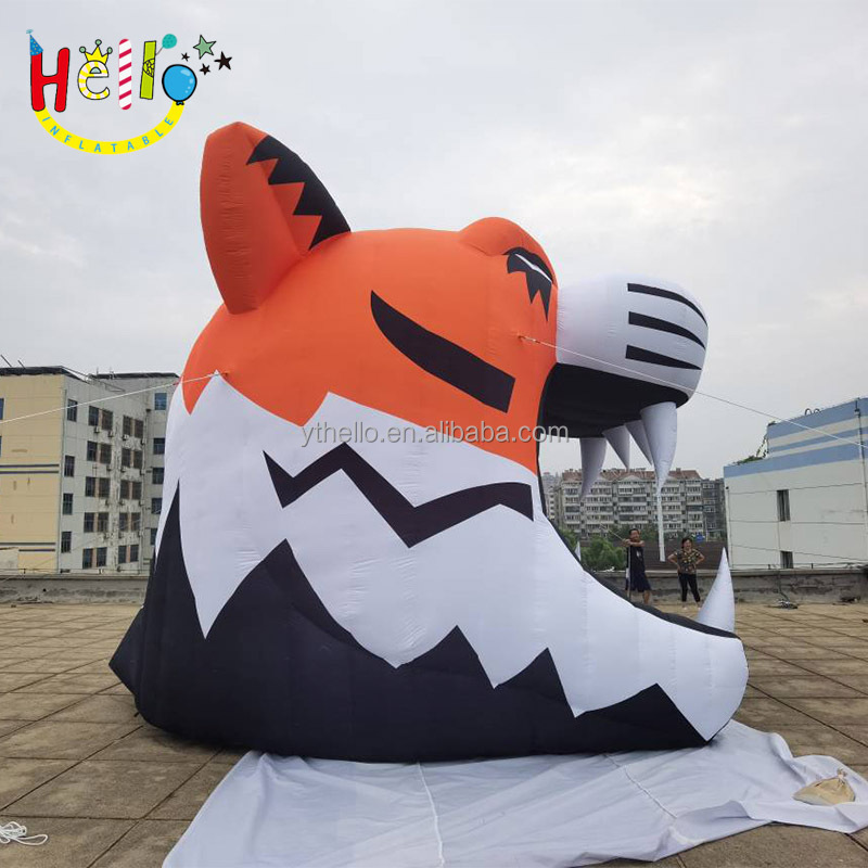 Custom inflatable forest animal themed tunnel giant inflatable tiger tunnel blow up mascot tunnel