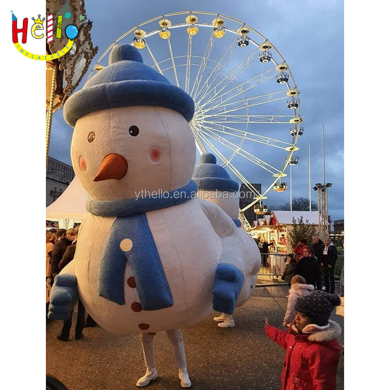 Inflatable Christmas snowman costumes customized giant mascot costume inflatable snowman costume