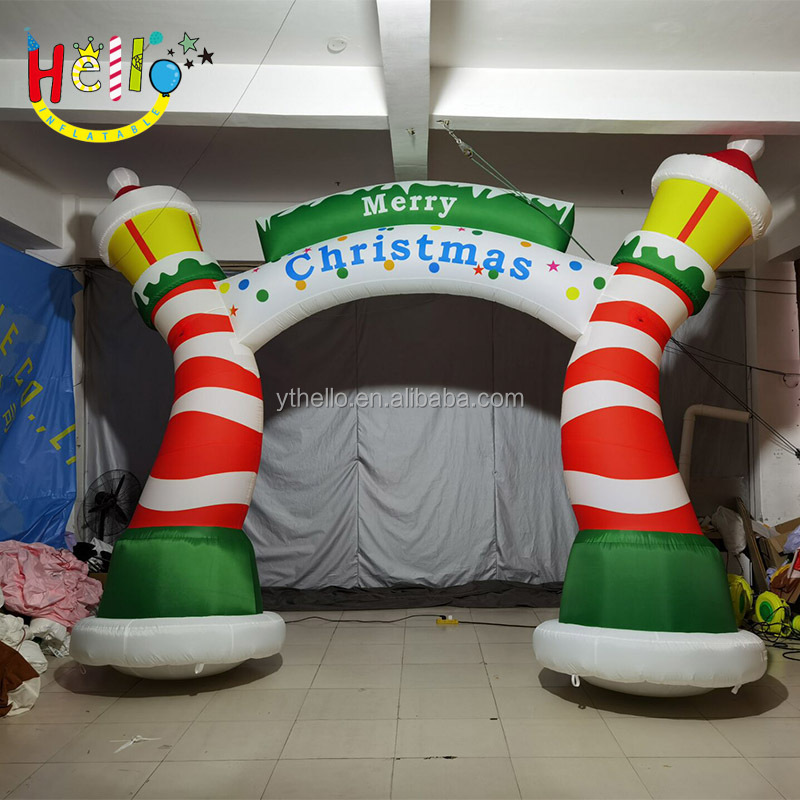 Christmas Inflatable Decorations Giant Blow Up Lighthouse Air Arch Xmas Lighted Arch