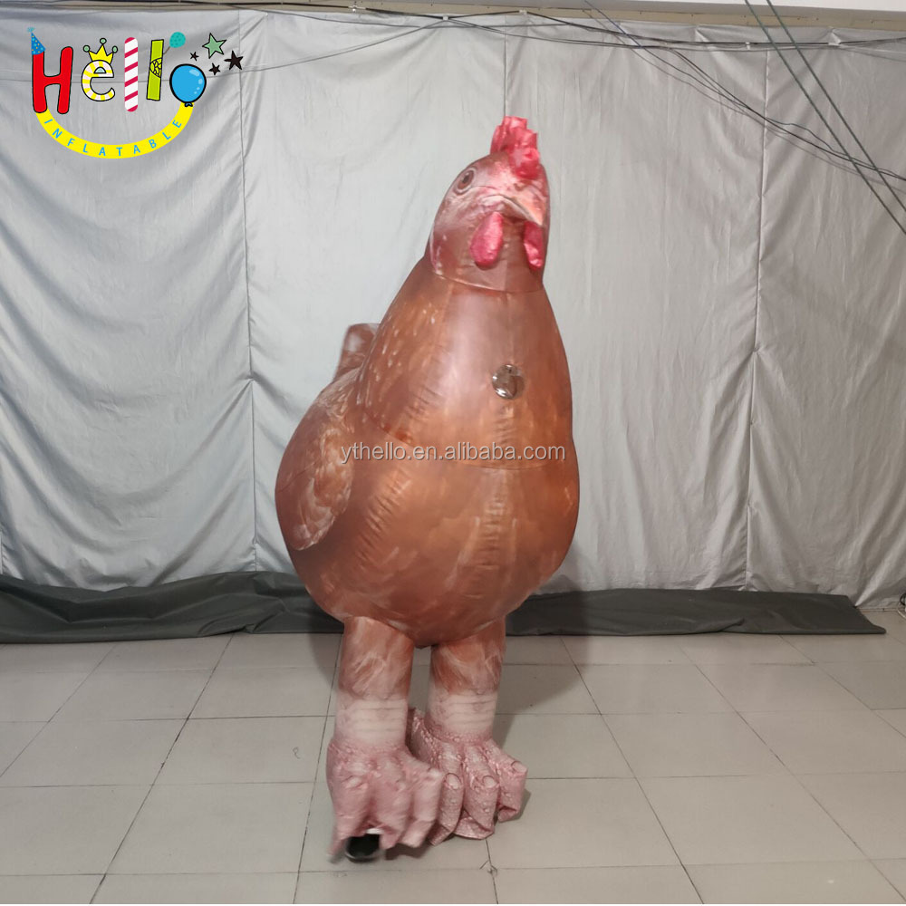 Fancy Dress Adult advertising inflatable chicken costume decoration cock walking Rooster hen costumes