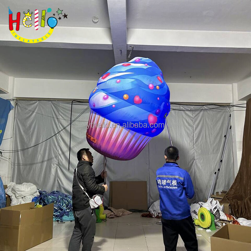 Hot Sale Dessert Shop Activity Outdoor Parade Costume Inflatable Muffin Cupcakes Costume