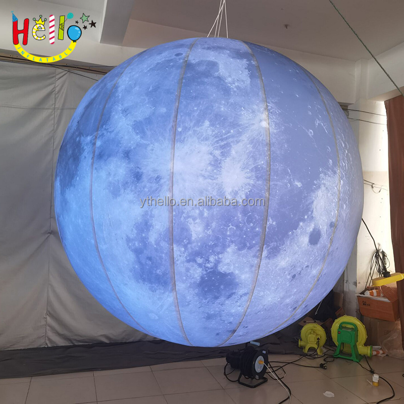 PVC Hanging Inflatable Balloon / Giant Inflatable Planet Balloons For Advertising