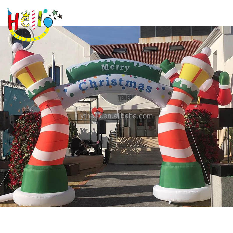 Christmas Inflatable Decorations Giant Blow Up Lighthouse Air Arch Xmas Lighted Arch