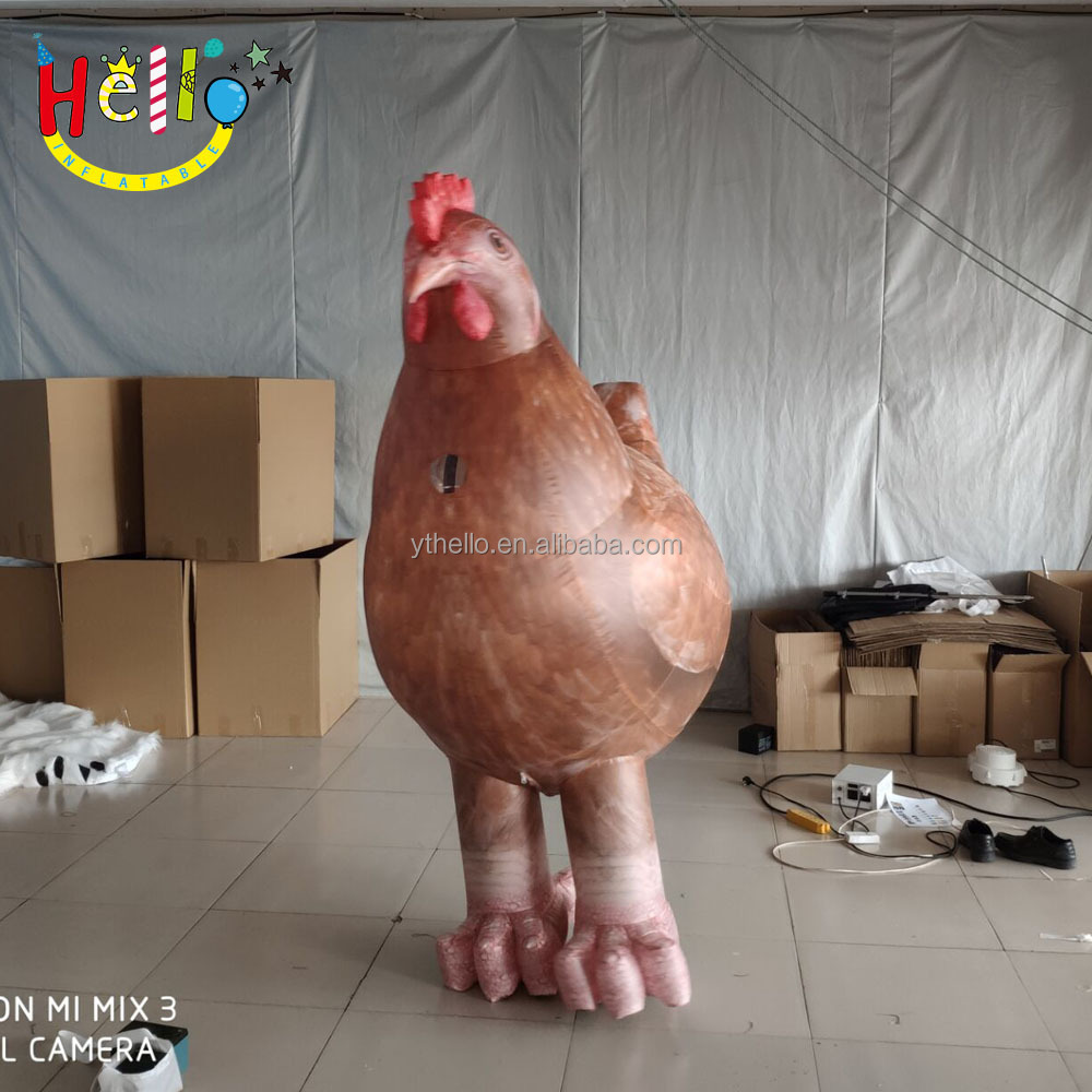 Event parada decoration inflatable hen costume inflatable chicken Cartoon animal costume for adult