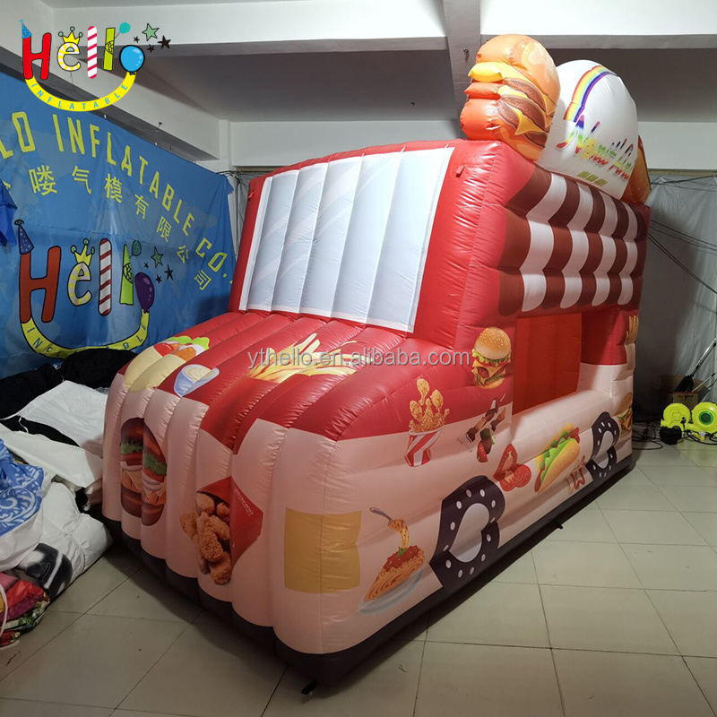 CUSTOM Inflatable Ice Cream Truck Tent / Inflatable Food Car Booth