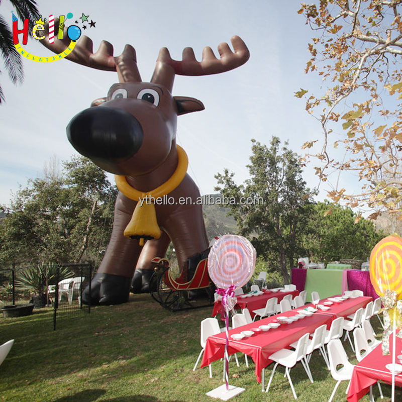 Outdoor inflatable huge elk funny inflatable large reindeer christmas decoration