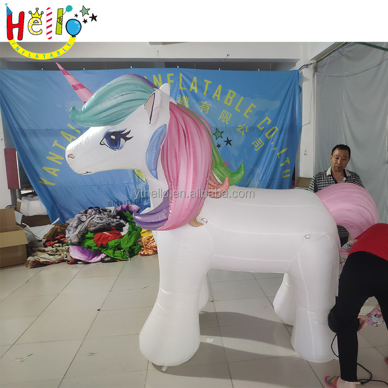 Hot selling custom cartoon inflatable little horse inflatable unicorn inflatable pony