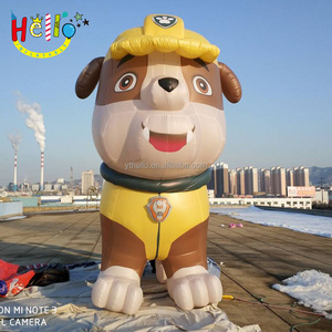 Hot sale inflatable rescue dog giant film cartoon model inflatable dog