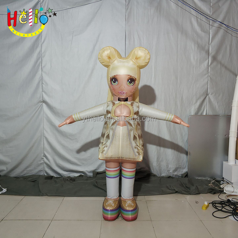 customized inflatable princess/infanta cartoon mascot walking costume