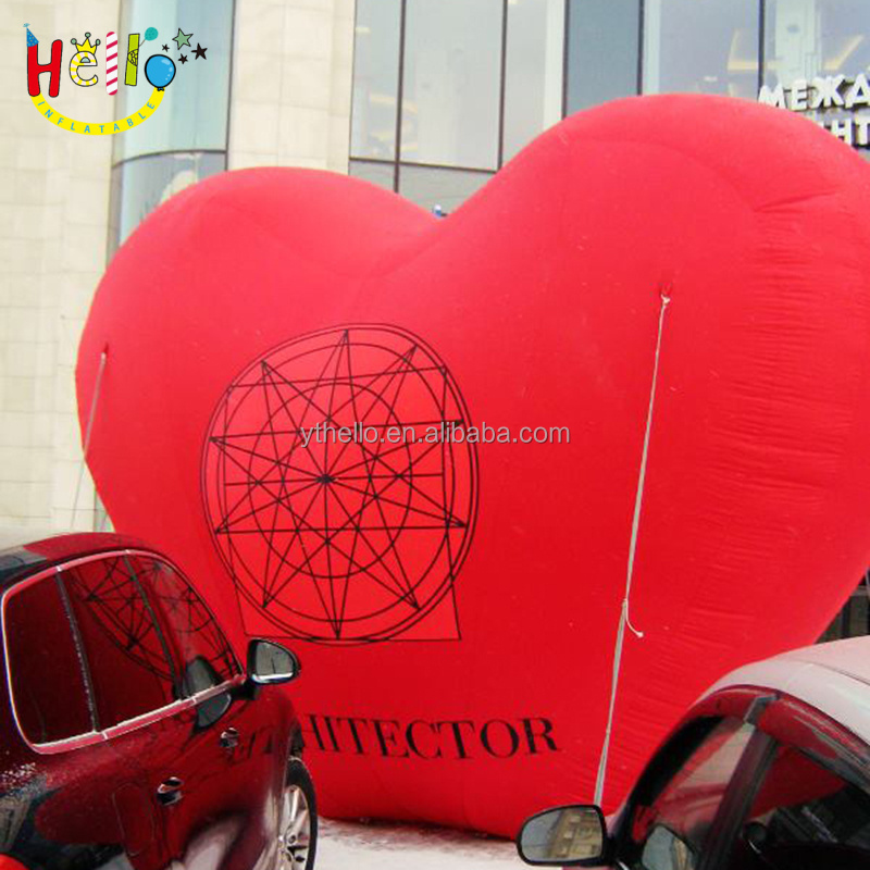 2021 Hot sale giant inflatable heart, inflatable heart shape for advertising