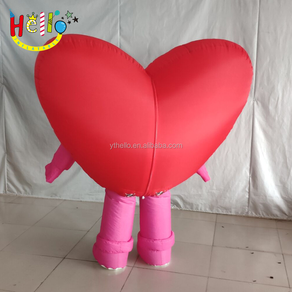 party decoration inflatable heart costumes suits inflatable