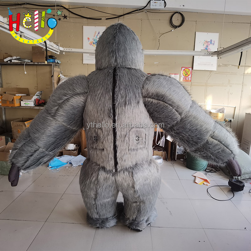 Customized walking inflatable baboon costume inflatable monkey costume inflatable gorilla costume