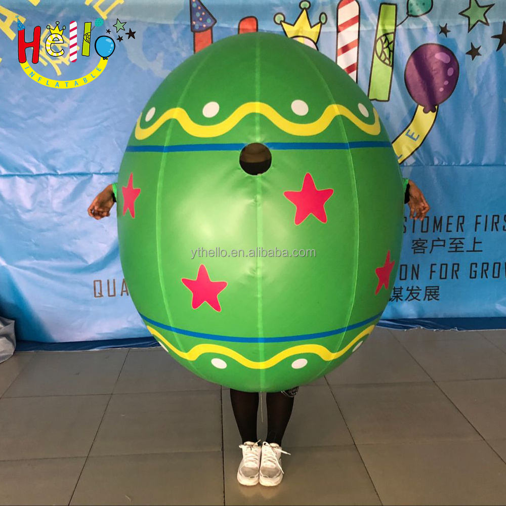 Customized Giant Holiday Decoration Inflatable Easter Costume Model Inflatable Egg Costume