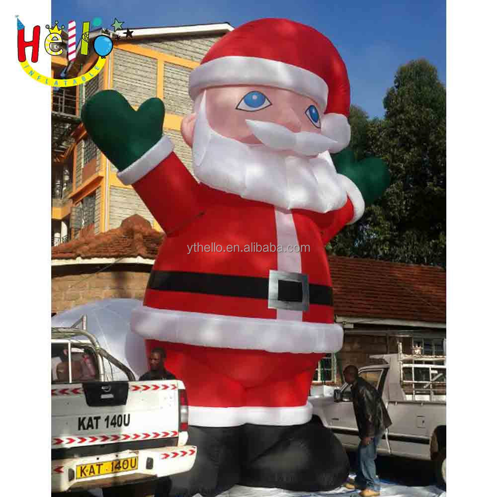 custom size inflatable santa claus Pere Noel Father Christmas model balloon for party decorations