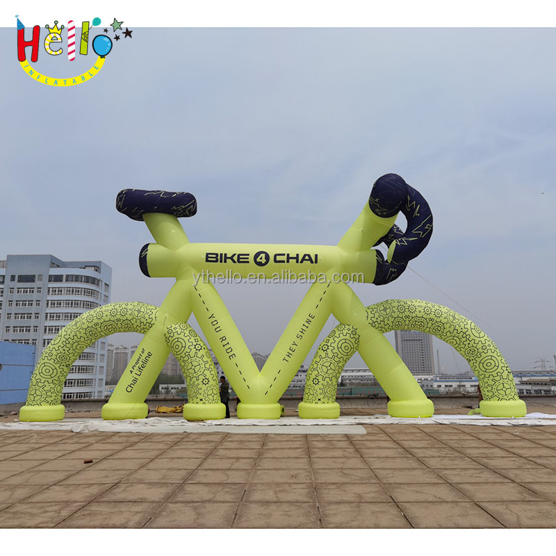 Very Vivid giant inflatable bike model giant inflatable bicycle for sale