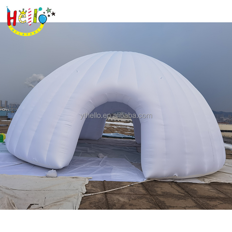 Big LED light inflatable dome tent inflatable igloo for sport stadium or events