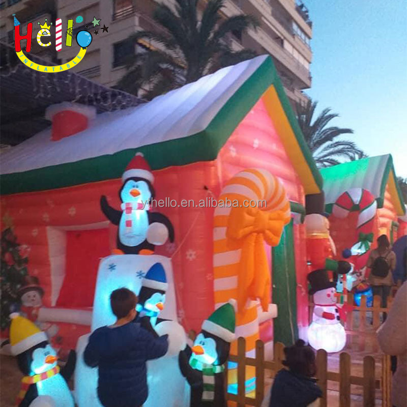 Inflatable Christmas huge outdoor decorations inflatable winter christmas house