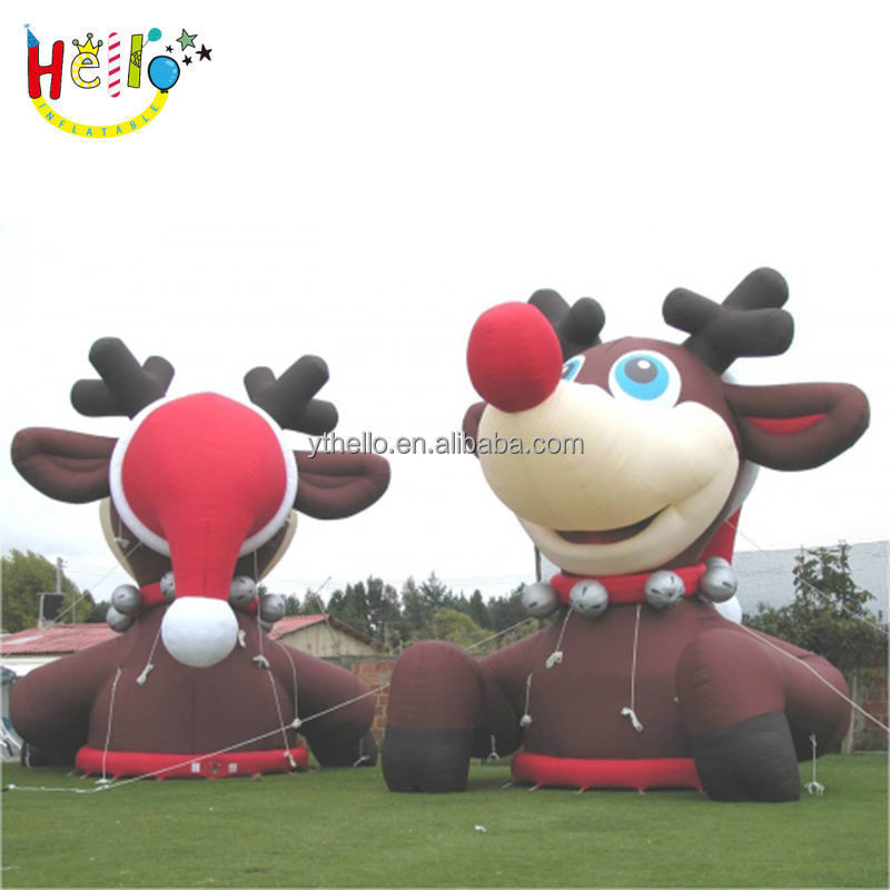 Outdoor inflatable huge elk funny inflatable large reindeer christmas decoration