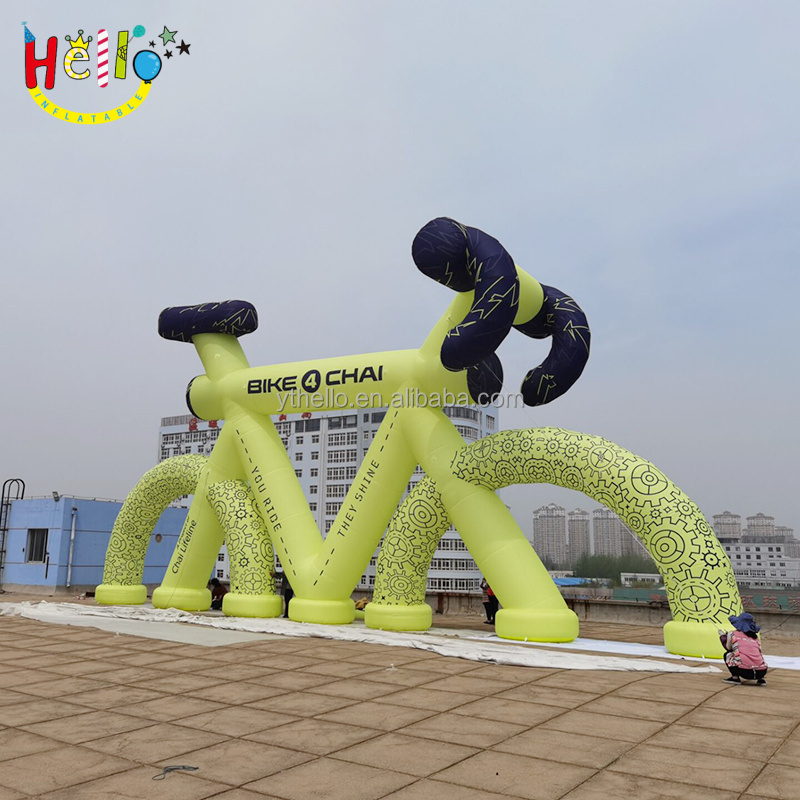 Very Vivid giant inflatable bike model giant inflatable bicycle for sale