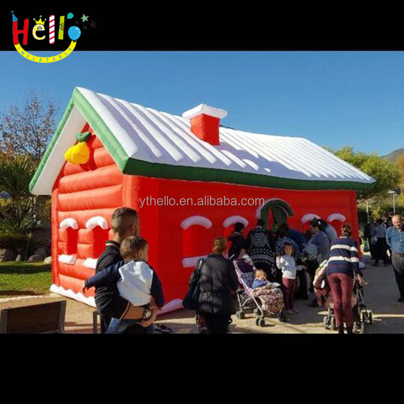 Xmas Inflatable Santa's Grotto/Christmas Inflatable House/ Holiday Inflatable Christmas Tent for Event Decoration