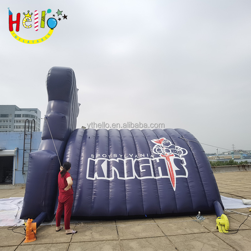 Custom Inflatable Football Mascot Knight Tunnel Inflatable Movement Entrance Passage Inflatable Tunnel