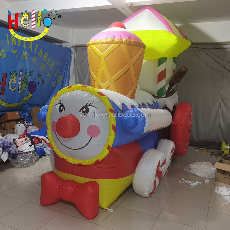 Christmas mini train inflatable model custom inflatable train for parties