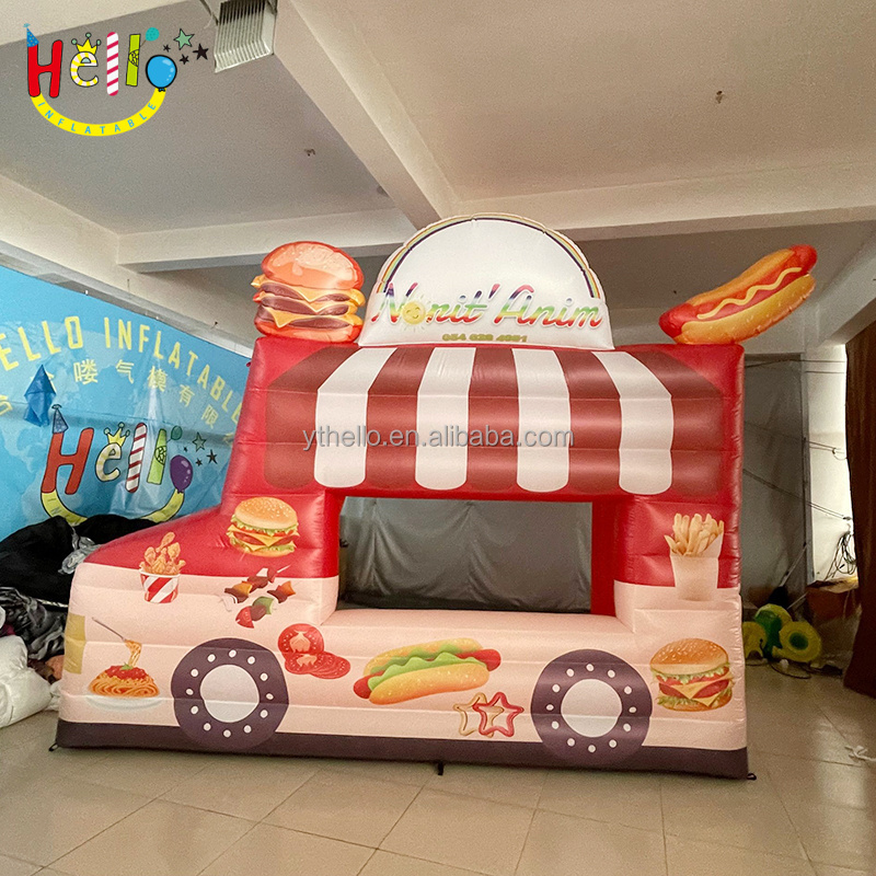 CUSTOM Inflatable Ice Cream Truck Tent / Inflatable Food Car Booth