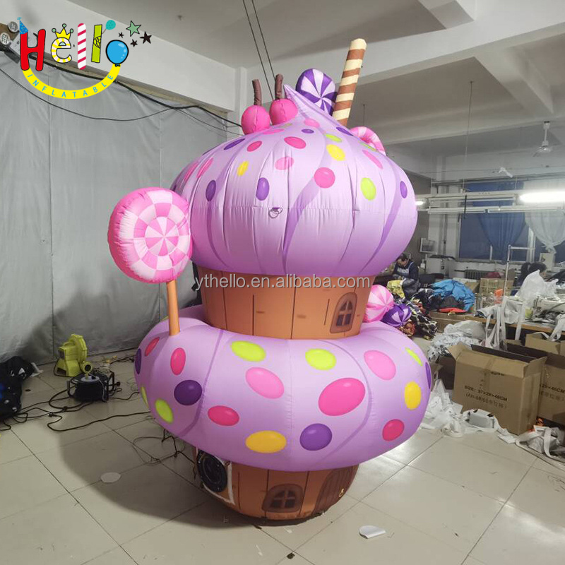 Birthday Party Decoration Inflatable Cake Dessert Model Inflatable Muffin Cupcakes