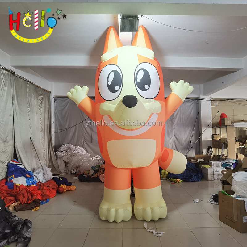 Custom Inflatable Cartoon Animal Model Big Eyes Orange Inflatable Cartoon Dog