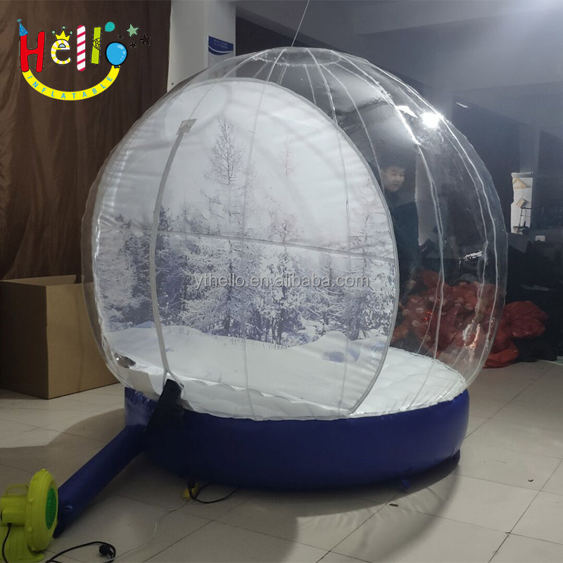 Inflatable Christmas Snowballs house custom giant inflatable snowball tents inflatable bubble tent for rental