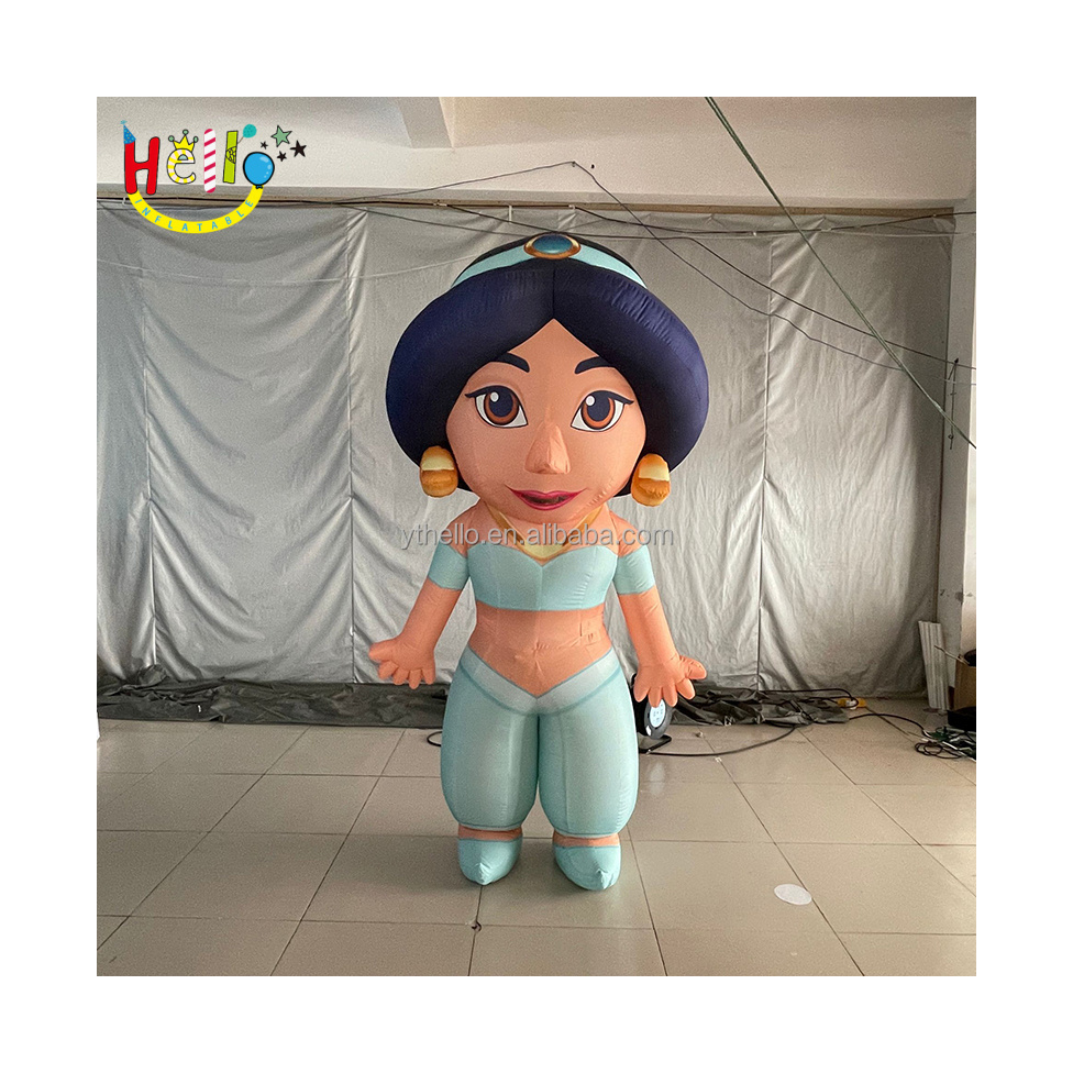 custom-made inflatable girl cartoon princess character walking performance inflatable girl costume