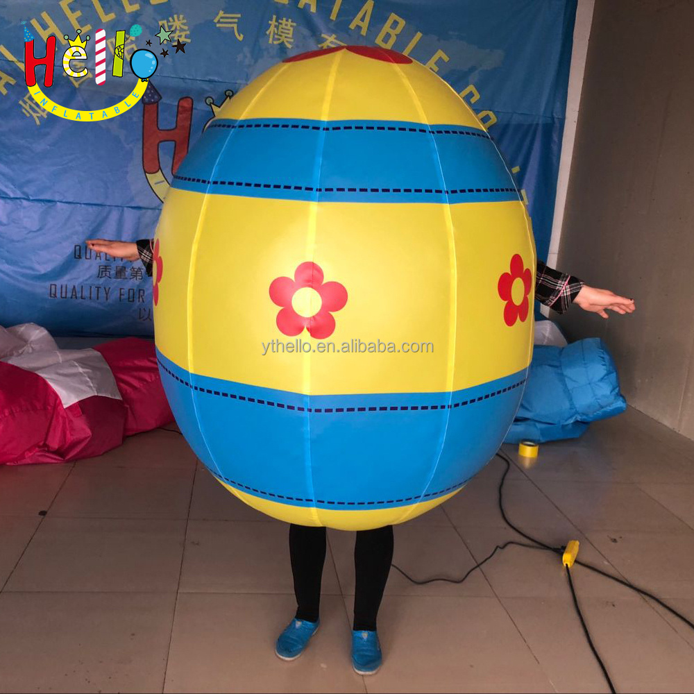 Customized Giant Holiday Decoration Inflatable Easter Costume Model Inflatable Egg Costume