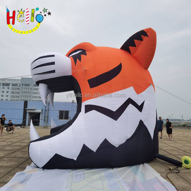 Custom inflatable forest animal themed tunnel giant inflatable tiger tunnel blow up mascot tunnel