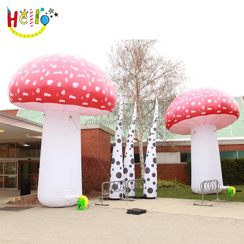 giant inflatable mushroom, color changing led mushroom