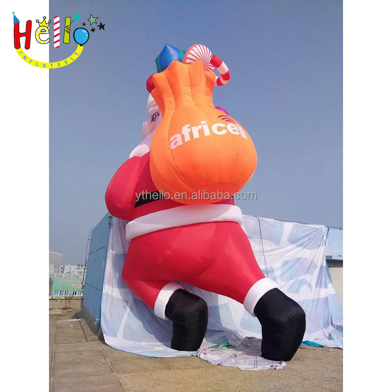 Giant inflatable christmas ornament 30ft santa claus inflat