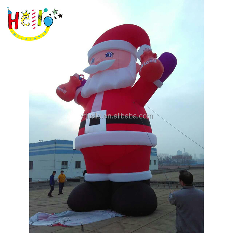 Giant inflatable christmas ornament 30ft santa claus inflat