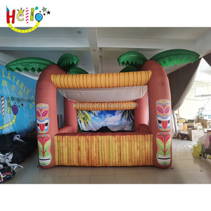 Outdoor Portable Inflatable Tiki Hut Bar / Inflatable Beach Bar Tent /Inflatable Cocktail Tiki Bar for Event Party