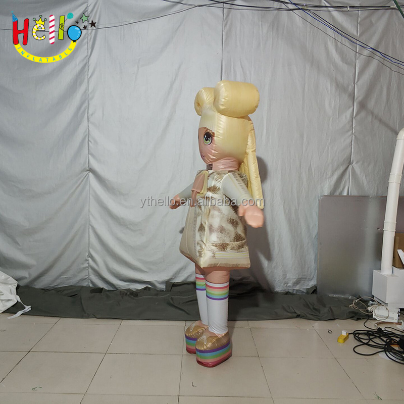 customized inflatable princess/infanta cartoon mascot walking costume