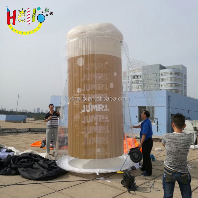 giant outdoor advertising balloon model inflatable beer mug cup for sale