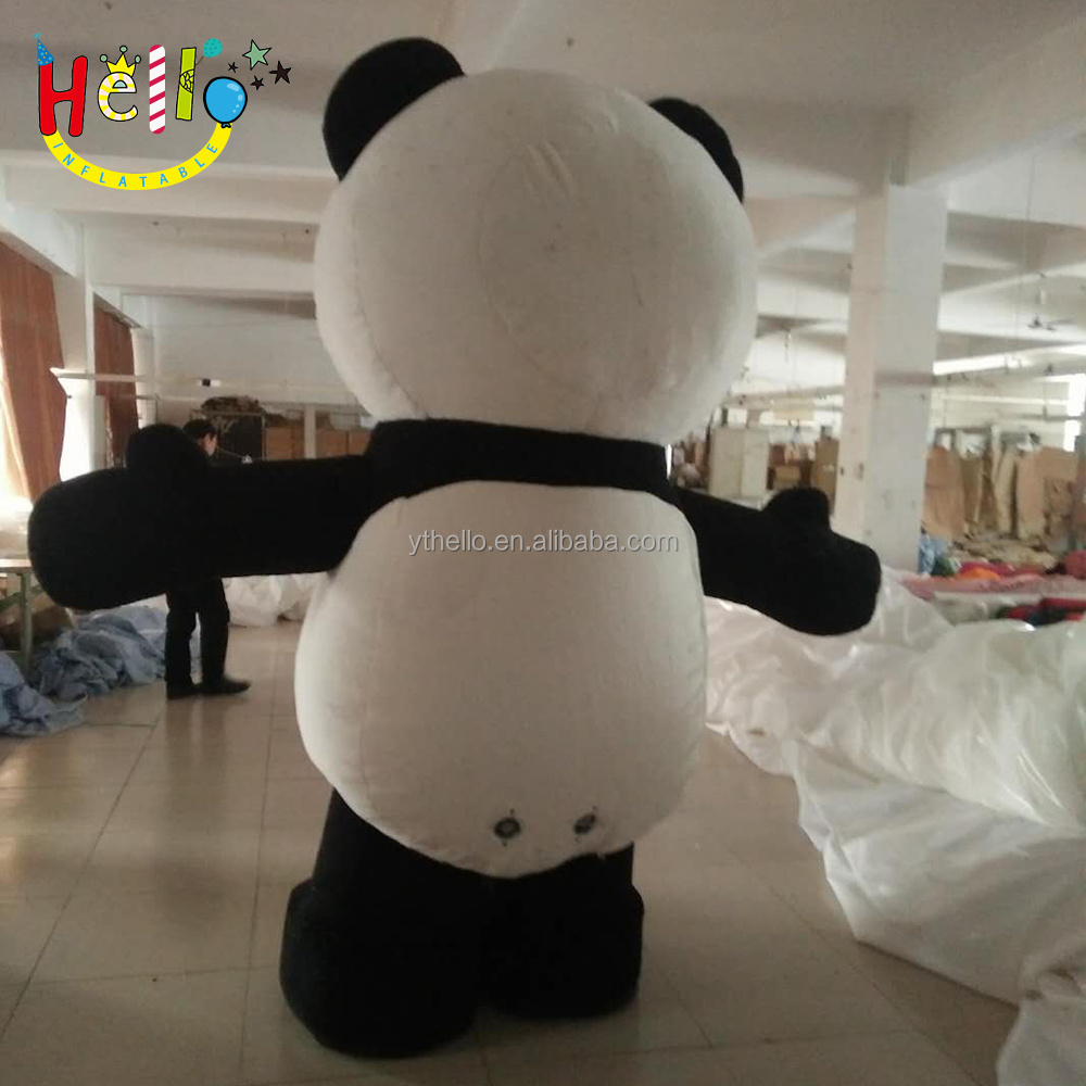 Chinese Inflatable Mascot Performance Costumes Walking Inflatable Pandas Costume For Sale