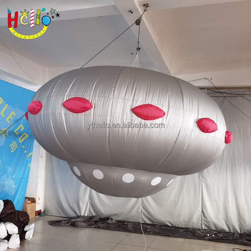 led lighting giant inflatable flying UFO model Inflatable aircraft model