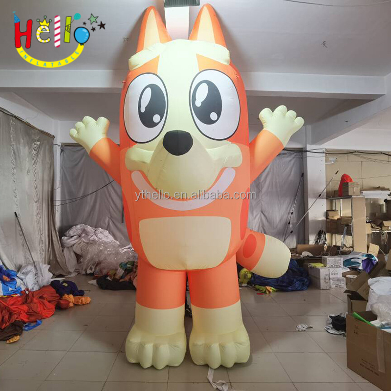 Custom Inflatable Cartoon Animal Model Big Eyes Orange Inflatable Cartoon Dog