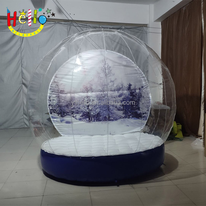 Inflatable Christmas Snowballs house custom giant inflatable snowball tents inflatable bubble tent for rental