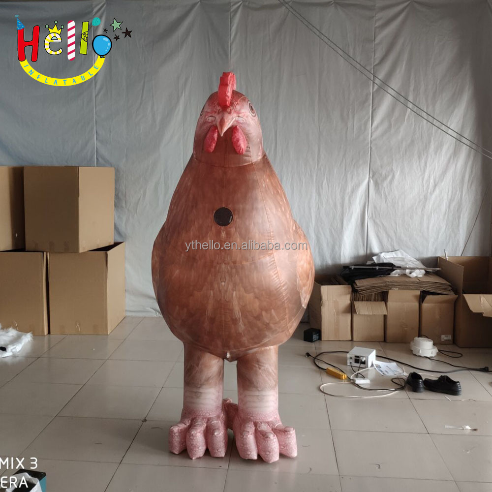 Event parada decoration inflatable hen costume inflatable chicken Cartoon animal costume for adult